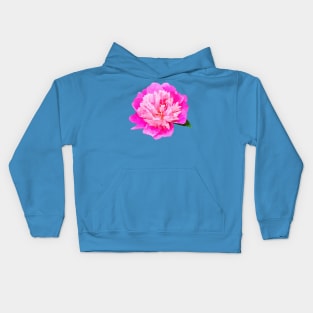 Bright pink peony Kids Hoodie